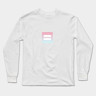 Gradient Equality TShirt Pink and Blue Long Sleeve T-Shirt